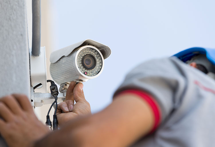 Security camera system installations