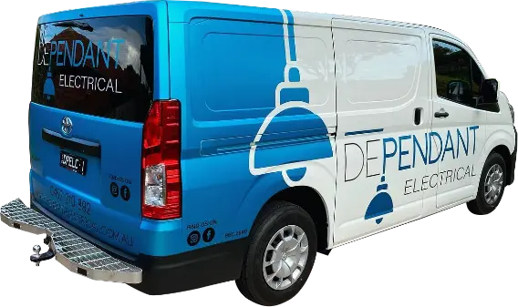 dependant-electrical-blue-white-van-with-logo